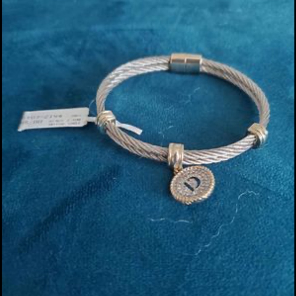 Initial "D" Cable Stylish Design Bracelet - image 2